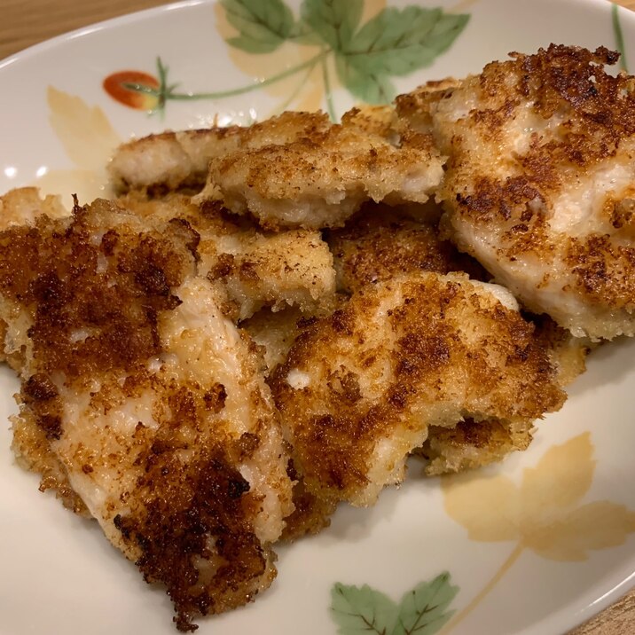 超簡単！むね肉で作るとんかつ